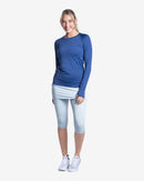 BloqUV: Women's UPF 50 Capri Skort (6002) - Soft Grey Clothing