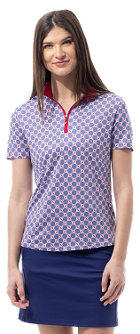 SanSoleil: Ladies UPF 50 SolCool Short Sleeve Mock - 900478