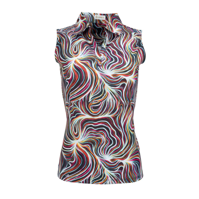 Nancy Lopez Golf: Women's Legacy Sleeveless Polo Plus - Flow