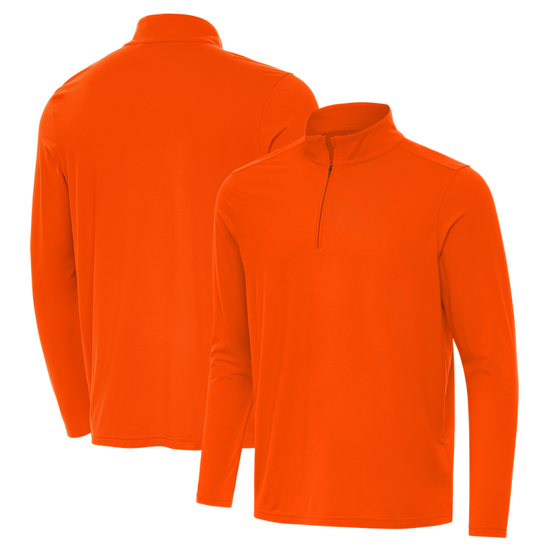 Antigua: Men's Essentials Intent 1/4 Zip Pullover - Mango 105640