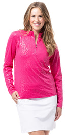 SanSoleil: Ladies SolShine Long Sleeve Mock - 900320