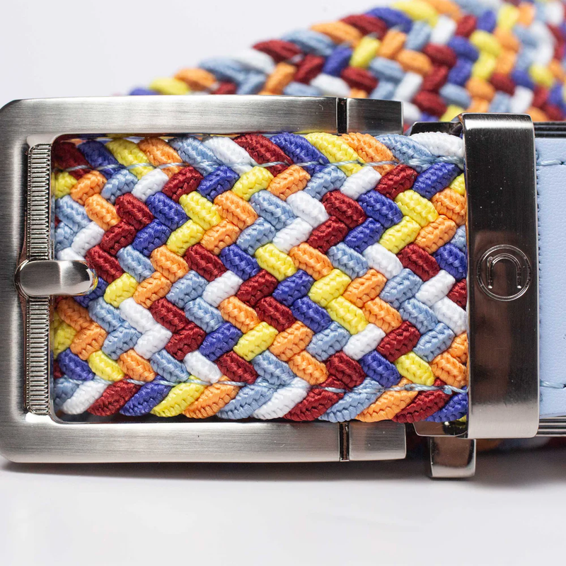Nexbelt: Men's Braided Golf Ratchet Belt 1.38" [35mm] - Popcorn