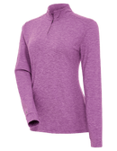 Antigua: Women's Essentials 1/4 Zip Mock Polo - Mentor 105240 Clothing