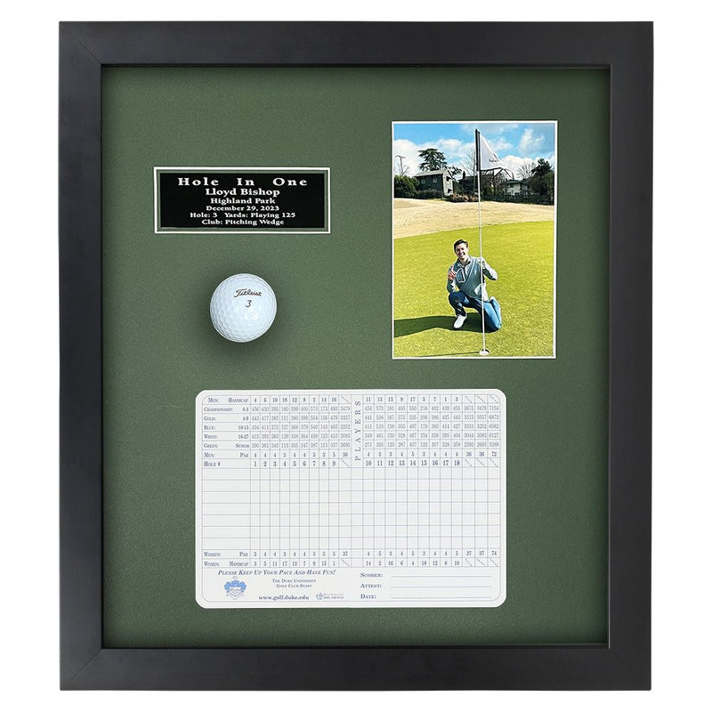 Eureka Golf: Hole-In-One Ball, Photo, and Scorecard Shadowbox