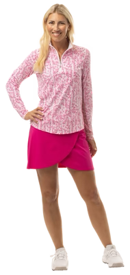 SanSoleil: Ladies Soltek Lux Long Sleeve Mock - 900621