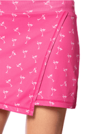 Golftini: Women's Pull-On Asymmetrical Skort - Shaken (Hot Pink) Clothing