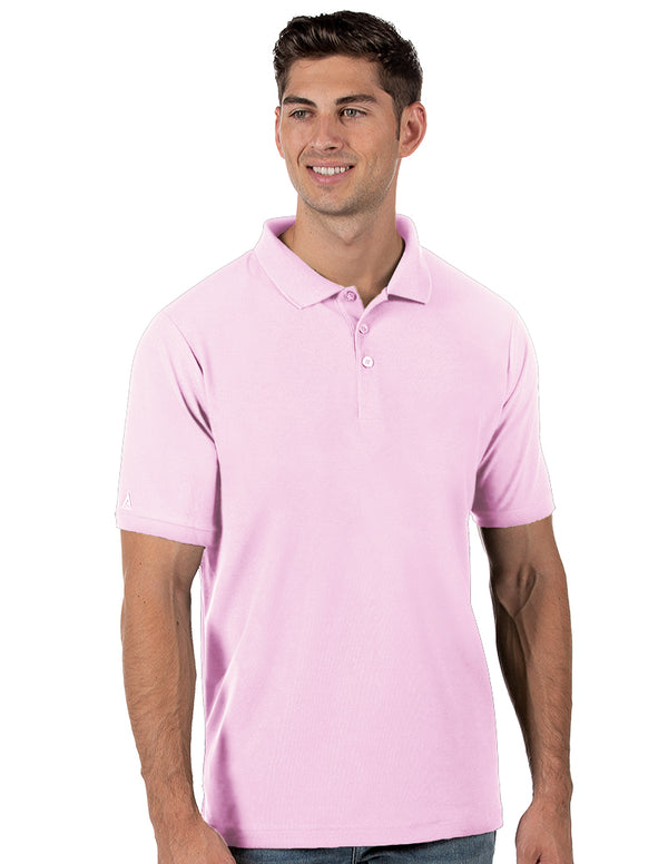 Antigua: Men's Essentials Short Sleeve Polo - Legacy Pique 025 Mid-Pink