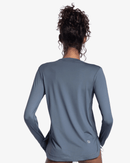 BloqUV: Women's UPF 50 Relaxed Scalloped Top (2015) - Smoke Clothing