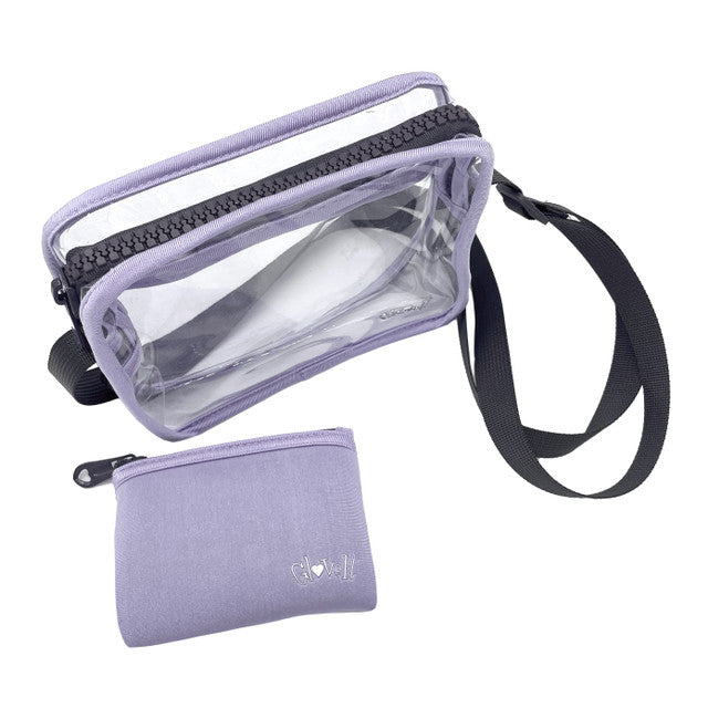 Glove It: Clear Stadium Approved Cross-body Bag - Iris