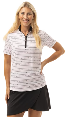 SanSoleil: Ladies UPF 50 SolCool Short Sleeve Mock - 900478