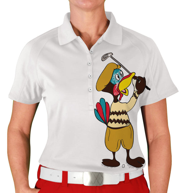 Golf Knickers: Women's Thanksgiving Golf Shirt - Turkey Club