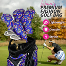 Taboo Fashions: Ladies 14 Way Resort Collection Golf Cart - Blue Sugar Skulls