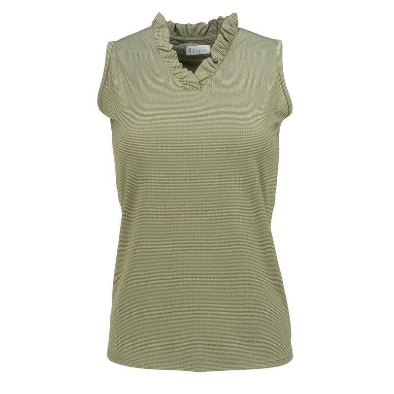 Nancy Lopez Golf: Women's Fresh Sleeveless Polo