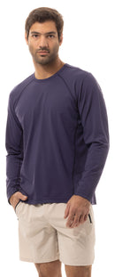 SanSoleil: Men's SolAIR Long Sleeve Crew Neck w/ Mesh - 900825C