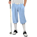 Golf Knickers: Men's Classic Golf Outfit - Light Blue & White