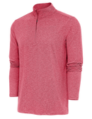 Antigua: Men's Essentials 1/4 Zip Pullover - Dark Red Heather Hunk 104958 Clothing