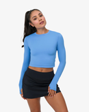 BloqUV: Women's UPF 50 Everyday Crop Top (4015) - Indigo