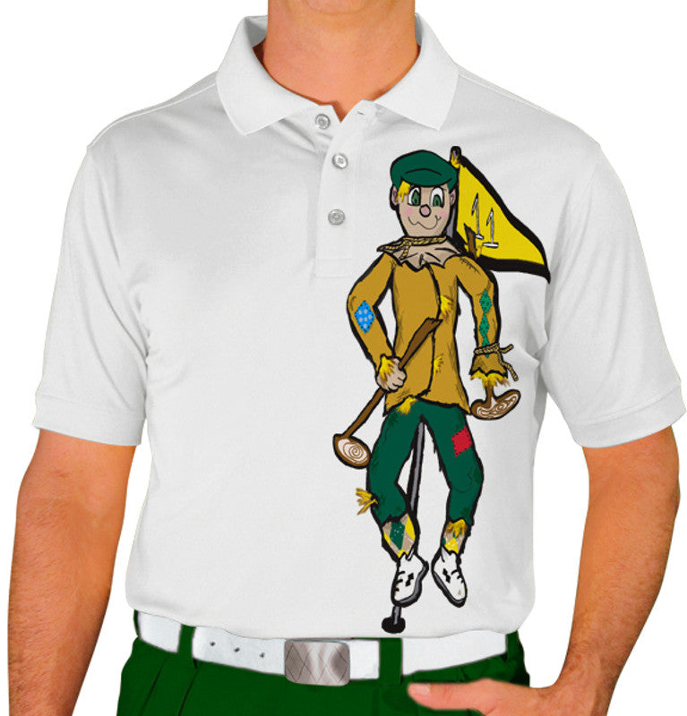 Golf Knickers: Mens Thanksgiving Golf Shirt - Putter Pals Scarecrow