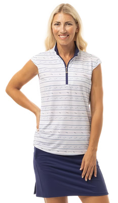 SanSoleil: Ladies UPF 50 SolCool Sleeveless Mock - 900471