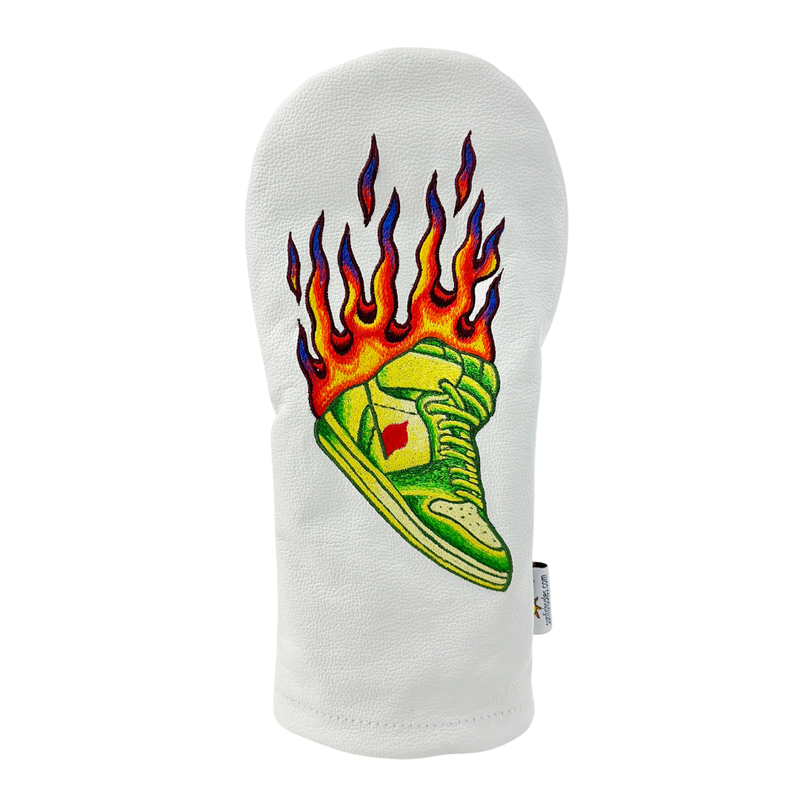 Sunfish: Hand Embroidered Driver Headcover - Fire Georgia Kicks