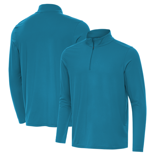 Antigua: Men's Essentials Intent 1/4 Zip Pullover - Teal 105640