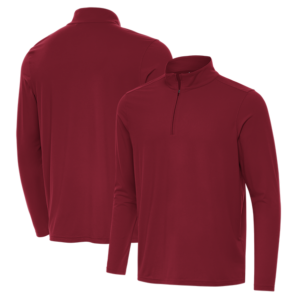 Antigua: Men's Essentials Intent 1/4 Zip Pullover -  Cardinal Red 105640