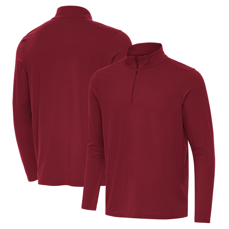 Antigua: Men's Essentials Intent 1/4 Zip Pullover -  Cardinal Red 105640