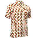 Tattoo Golf: Men's 19th Hole Cool-Stretch Performance Golf Shirt - Bloody Mary