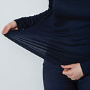 Daily Sports: Women's Ancona Long Sleeve Round Neck Top- Dark Navy Clothing