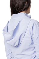 Golftini: Women's Be An Athlete Hooded Jacket - Seersucker Blue