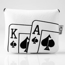 White Out Ace of Spades - Center Shaft Mallet Putter Cover