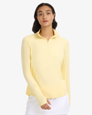 BloqUV: Women's UPF 50 Relaxed Mock Zip Top (3002) - Lemon Yellow
