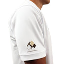 Golf Knickers: Mens Argyle Utopia Golf Shirt - MMMM: Black/Khaki/White Clothing
