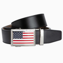 Nexbelt: Men's Heritage Ratchet Golf Belt - USA Flag Black 1.38" [35mm]