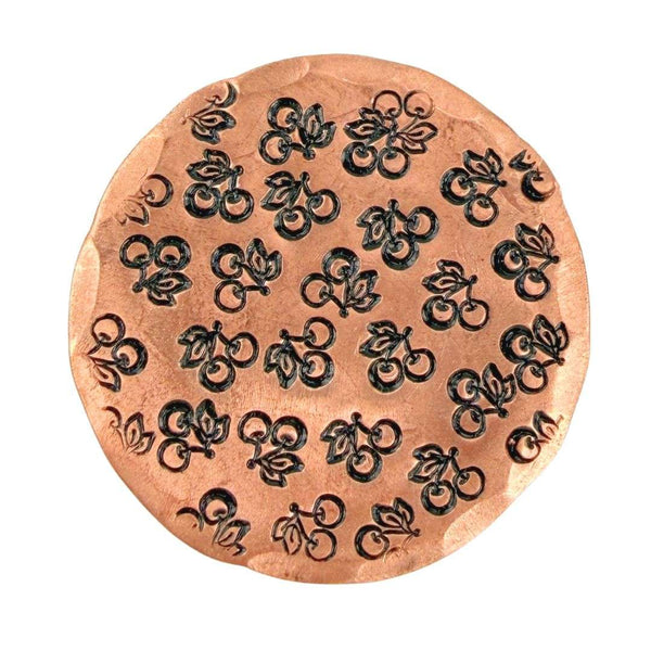 Sunfish: Hand Stamped Copper Ball Marker - Cherries