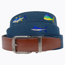 Nexbelt: Men's Newport Ratchet Golf Belt - Deep Sea Fish 1.38" [35mm]