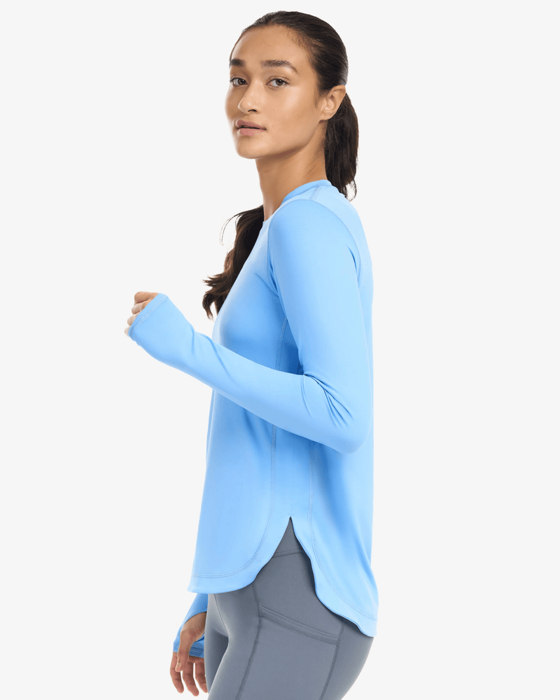 BloqUV: Women's UPF 50 Relaxed Scalloped Top (2015) - Indigo Clothing