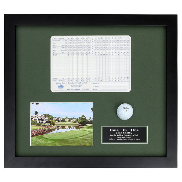 Eureka Golf: Hole-In-One Ball, Photo, and Scorecard Shadowbox