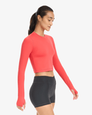 BloqUV: Women's UPF 50 Everyday Crop Top (4015) - Lava Red Clothing