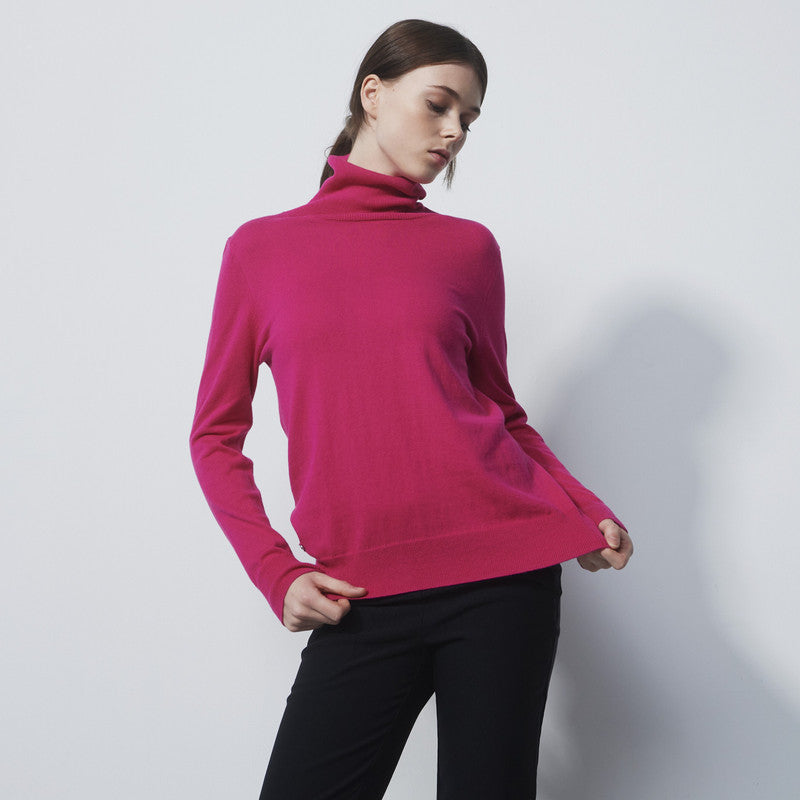 Daily Sports: Women's Trissie Roll Neck Pullover - Tulip Pink