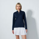 Daily Sports: Women's Peoria Long Sleeve Polo Shirt - Dark Navy