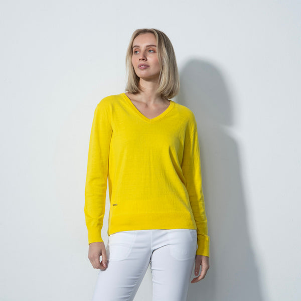 Daily Sports: Women's Bolzano V-Neck Pullover - Yellow