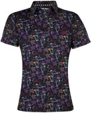 Tattoo Golf: Women's 19th Hole Cool-Stretch Golf Shirt - Neon Clothing
