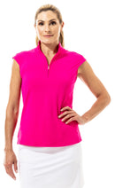 SanSoleil: Ladies UPF 50 SolTek Lux Sleeveless Solid Mock - 900627
