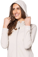 Golftini: Women's Be An Athlete Hooded Jacket - Khaki