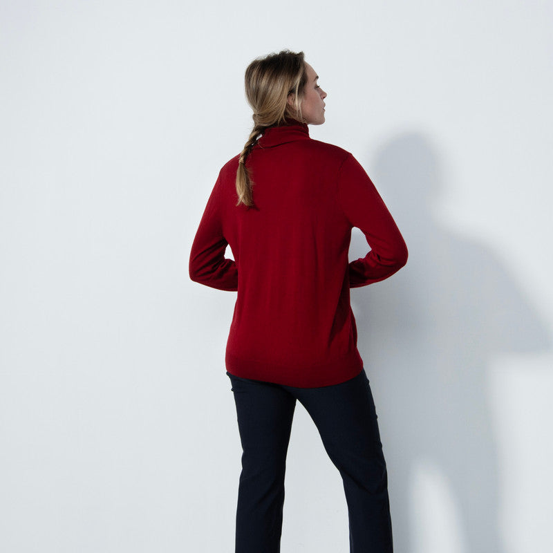 Daily Sports: Women's Boston Roll Neck Sweater - Umbria Red