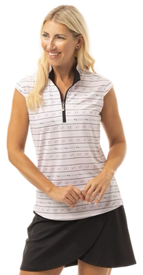 SanSoleil: Ladies UPF 50 SolCool Sleeveless Mock - 900471