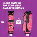 Taboo Fashions: Ladies 14 Way Resort Collection Golf Cart - Pink Flamingos