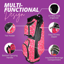 Taboo Fashions: Ladies 14 Way Resort Collection Golf Cart - Pink Flamingos