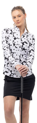 SanSoleil: Ladies Solair Cool Ultra-Mesh Long Sleeve Zip Mock - 900653